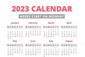 生肖日历表2023日历表 十二生肖年份表2023